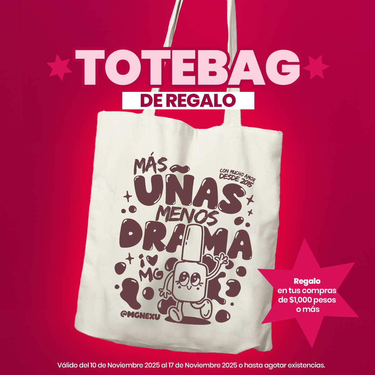 ¡Totebag de REGALO!