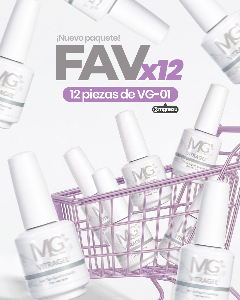 ¡Nuevo! Paquete FAVx12 -12 piezas VG-01