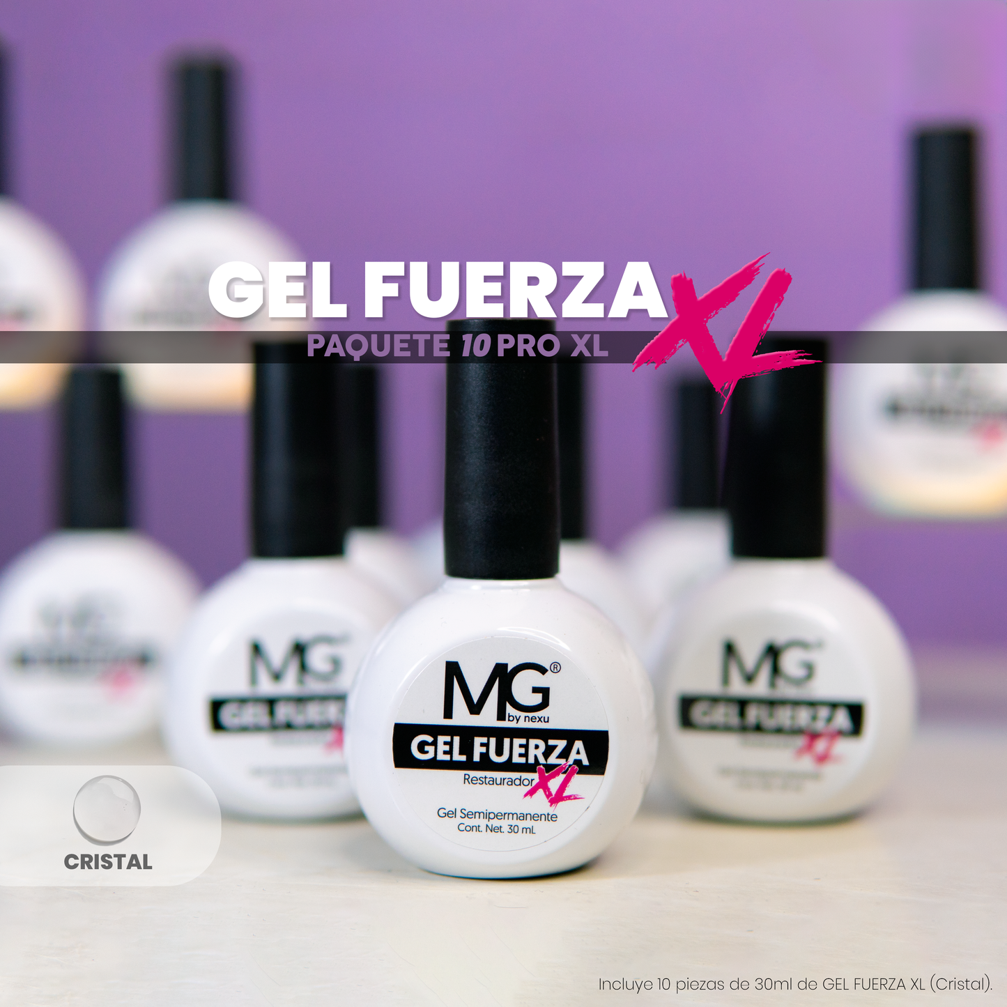 Paquete Pro 10 piezas Gel Fuerza XL